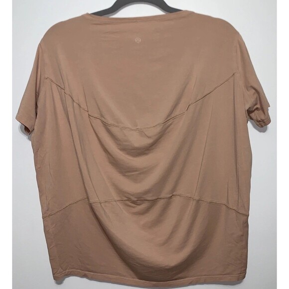 Lot of 2 Lululemon Back In Action Boat Neck Short Sleeve Relaxed Active Top Sz 2 - Picture 3 of 7